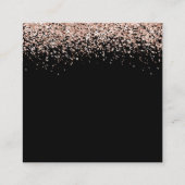 バラ金ゴールド結婚グリッターブラック披露宴詳細 エンクロージャーカード (裏面)