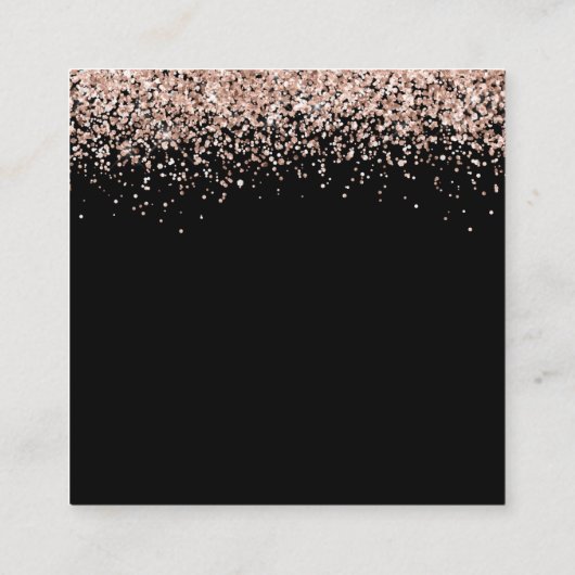 バラ金ゴールド結婚グリッターブラック披露宴詳細 エンクロージャーカード (裏面)