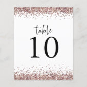 バラ金ゴールド結婚グリッターホワイトテーブルNo (正面)