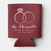 バラ金ゴールド結婚ズリングや輪ブルゴーニュクーラーボックス 缶クーラー (正面)