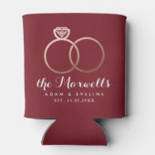 バラ金ゴールド結婚ズリングや輪ブルゴーニュクーラーボックス 缶クーラー (裏面)