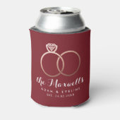 バラ金ゴールド結婚ズリングや輪ブルゴーニュクーラーボックス 缶クーラー (缶裏面)