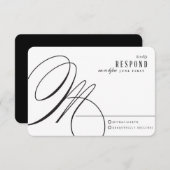 バラ金ゴールド結婚デリケート返信カード 出欠カード (正面/裏面)