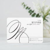 バラ金ゴールド結婚デリケート返信カード 出欠カード (スタンド正面)