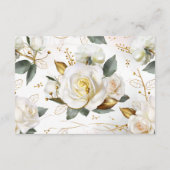 バラ金ゴールド結婚フローラWebサイト エンクロージャーカード (裏面)