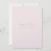 バラ金ゴールド結婚式招待状 招待状 (正面)