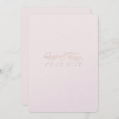 バラ金ゴールド結婚式招待状 招待状 (正面/裏面)