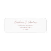 バラ金ゴールド結婚書道 ラベル (正面)