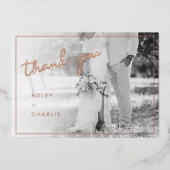 バラ金ゴールド結婚Magnetaの写真ありがとう 箔シーズンカード (正面)