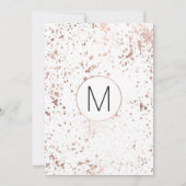 バラ金ゴールド絵を描(ばちゃばちゃ)跳ねるバチェロレッテ 招待状 (裏面)