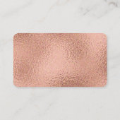 バラ金ゴールド緑モダンおむつラッフルカード エンクロージャーカード (裏面)