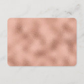 バラ金ゴールド緑化幾何学フローラ書籍ベビー エンクロージャーカード (裏面)