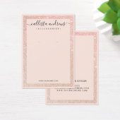 バラ金ゴールド縁どグリッター式接地表示 (デスク)