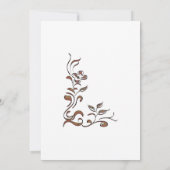 バラ金ゴールド縁どフローラ30th誕生日ディナーパーティー 招待状 (裏面)