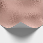 バラ金ゴールド繊細なメタリックミニマリスムガラスピーチ ラッピングペーパー (角)