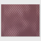 バラ金ゴールド織り格子模様オンブルゴーニュ ラッピングペーパー (フラット)