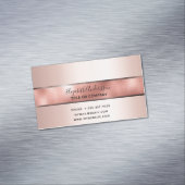 バラ金ゴールド美しいサロンメイクアップアーティストシンプルモダン マグネット名刺 (インサイチュ)