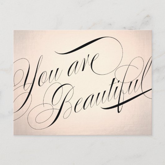 バラ金ゴールド美しいサロン ポストカード (正面)