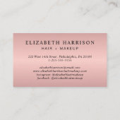 バラ金ゴールド美しい ロイヤリティカード (裏面)