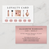 バラ金ゴールド美しい ロイヤリティカード (正面/裏面)