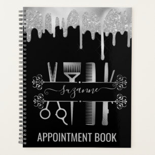 バラ金ゴールド美容師ヘアスタイリストヘアグリッター プランナー手帳