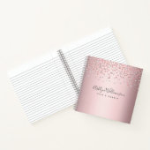 バラ金ゴールド美容師メイクアップアーティストシックglam ノートブック (内部)