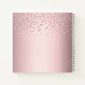 バラ金ゴールド美容師メイクアップアーティストシックglam ノートブック (裏面)