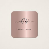 バラ金ゴールド美容師メイクアップアーティストロイヤリティカード (正面)