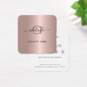 バラ金ゴールド美容師メイクアップアーティストロイヤリティカード (デスク)