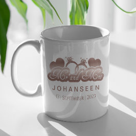 バラ金ゴールド花嫁エレガント結婚式のプレゼント コーヒーマグカップ