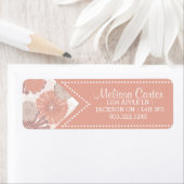 バラ金ゴールド花模様 ラベル (インサイチュ)