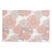 バラ金ゴールド花模様 枕カバー (裏面)