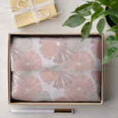 バラ金ゴールド花模様 薄葉紙 (ギフト)