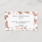 バラ金ゴールド蝶 名刺 (裏面)