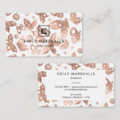 バラ金ゴールド蝶 名刺 (正面/裏面)