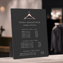 バラ金ゴールド衣服掛け金価格/サービス表示 フォトプラーク