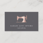 バラ金ゴールド裁縫機 |シーストレスまたはテーラー 名刺 (正面)