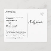 バラ金ゴールド計画の変更が延期結婚されました ポストカード (裏面)