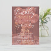 バラ金ゴールド誕生日ディナー 招待状 (スタンド正面)