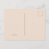 バラ金ゴールド誕生日ブランチの招待状 インビテーションポストカード (裏面)