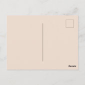 バラ金ゴールド誕生日 ポストカード (裏面)