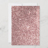 バラ金ゴールド誕生祝い招待状 招待状 (裏面)