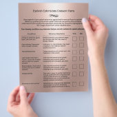 バラ金ゴールド責任放棄まつ毛延長サロン チラシ (手)