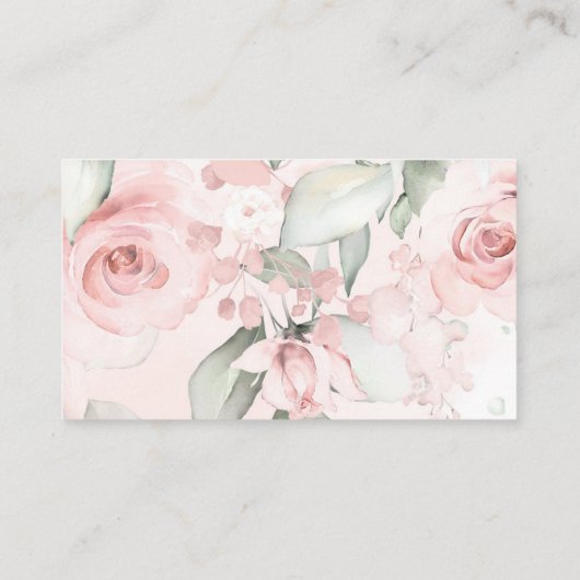 バラ金ゴールド赤ちゃん女の子のための本を持って来る エンクロージャーカード (裏面)