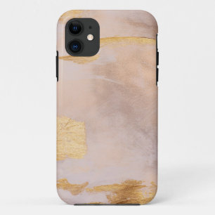 バラ金ゴールド赤面と金ゴールドテクスチャ iPhone 11 ケース