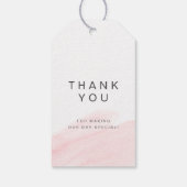 バラ金ゴールド赤面は常に永久にスクリプト結婚の ギフトタグ (裏面)