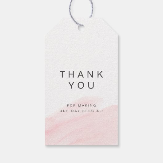 バラ金ゴールド赤面は常に永久にスクリプト結婚の ギフトタグ (裏面)