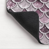 バラ金ゴールド赤面グラデーショングリッターマーメイドはかりで測 マウスパッド (コーナー)