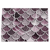 バラ金ゴールド赤面グラデーショングリッターマーメイドはかりで測 ラージペーパーバッグ (正面)