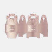 バラ金ゴールド赤面グリッターがテキスト優先ボックスを表示する フェイバーボックス (折り畳みなし)